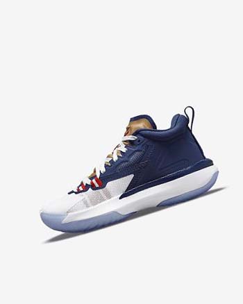 Nike Zion 1 Azules Blancos Metal Dorados Rojos | MX 5054
